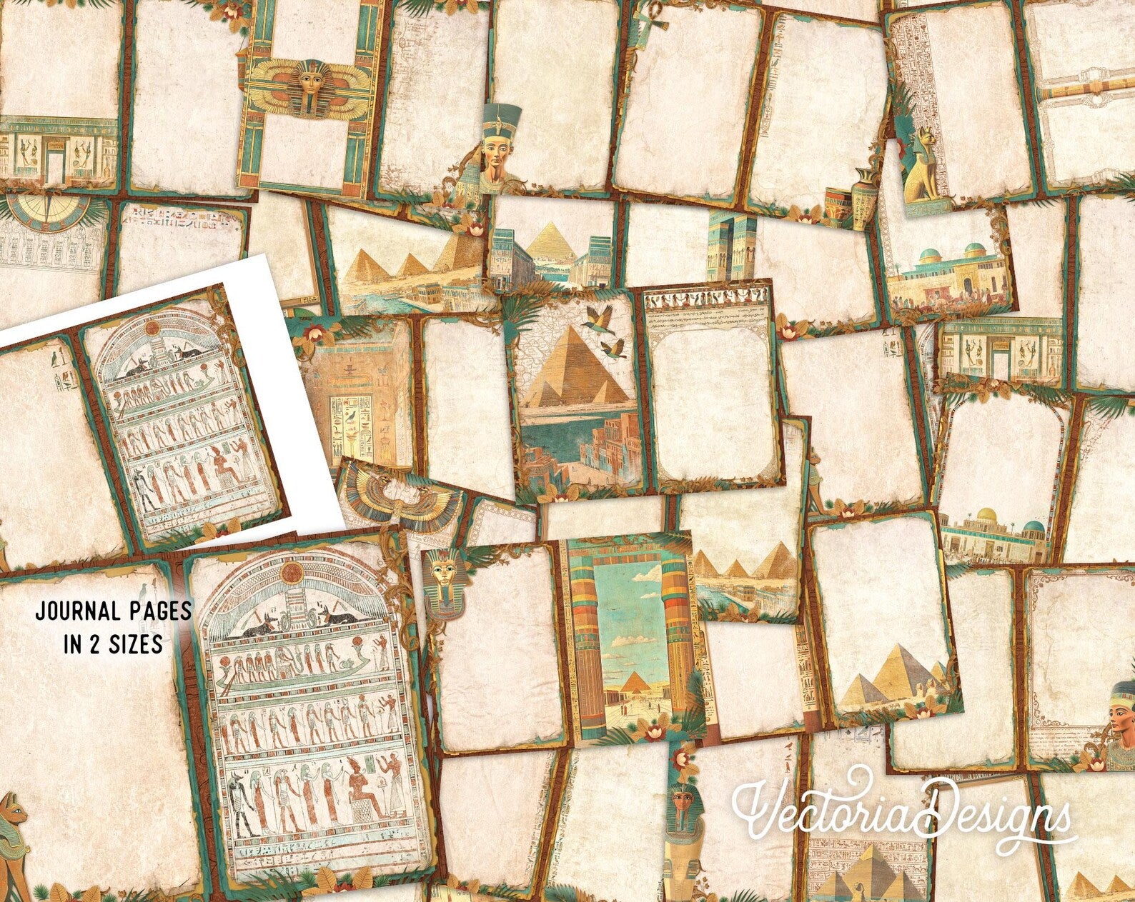Ancient Egypt Junk Journal Kit DELUXE | 100+ Printable Pages & Embellishments