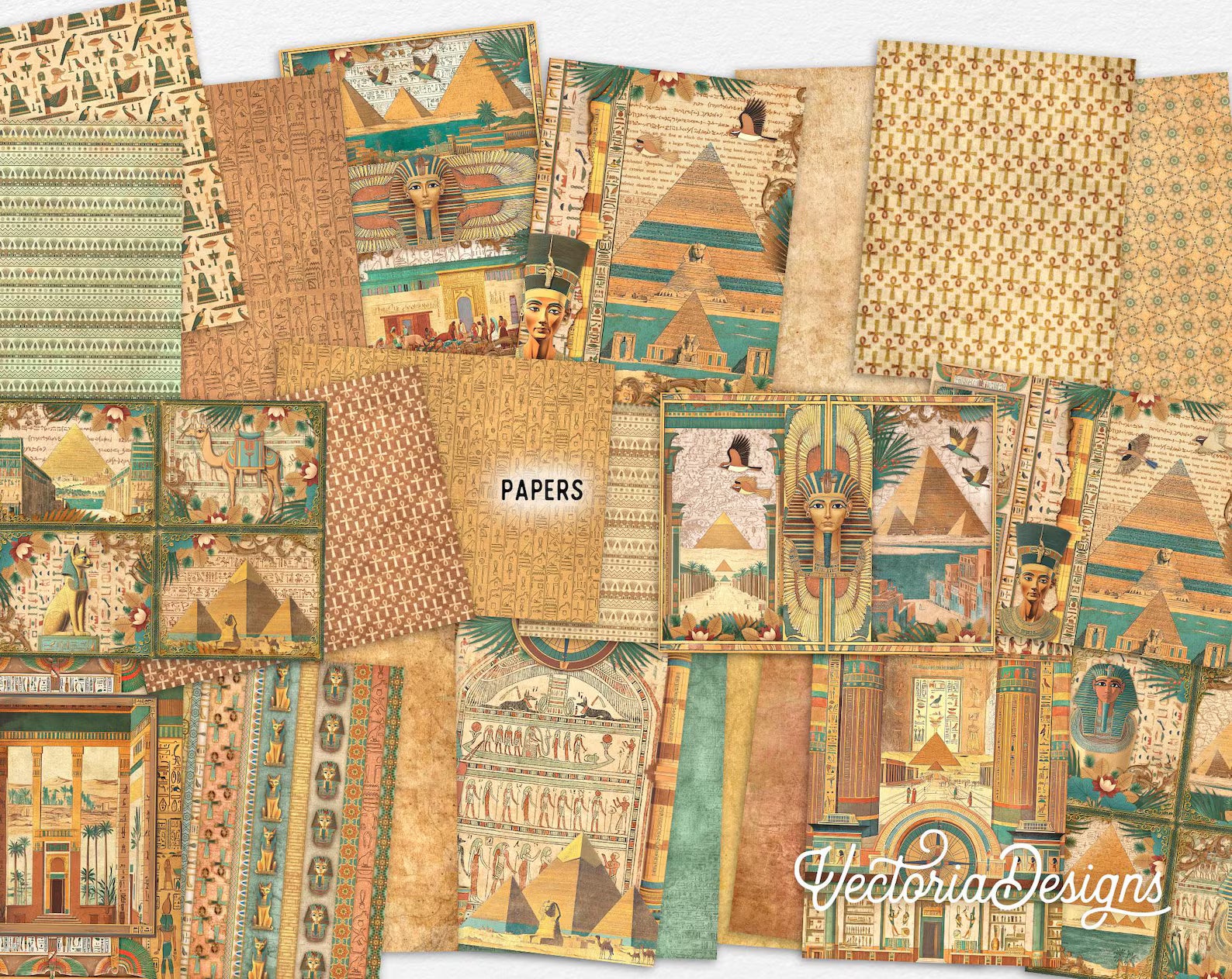 Ancient Egypt Junk Journal Kit DELUXE | 100+ Printable Pages & Embellishments