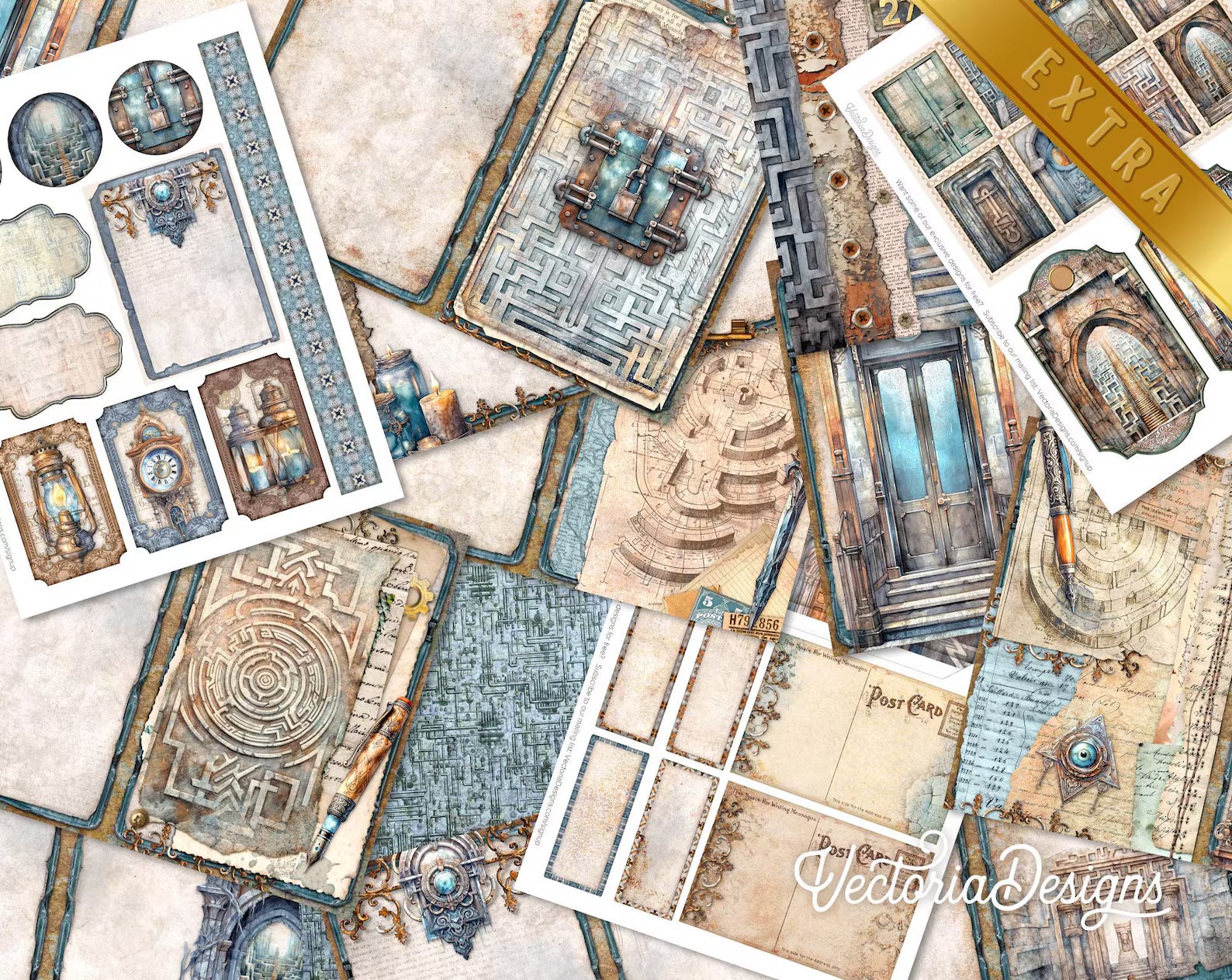 Ancient Egypt Junk Journal Kit DELUXE | 100+ Printable Pages & Embellishments